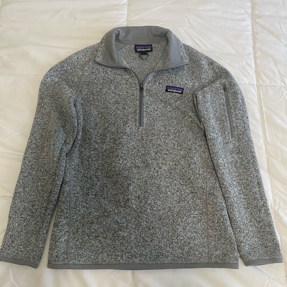 Patagonia Zip-Up Sweater in Heather Gray